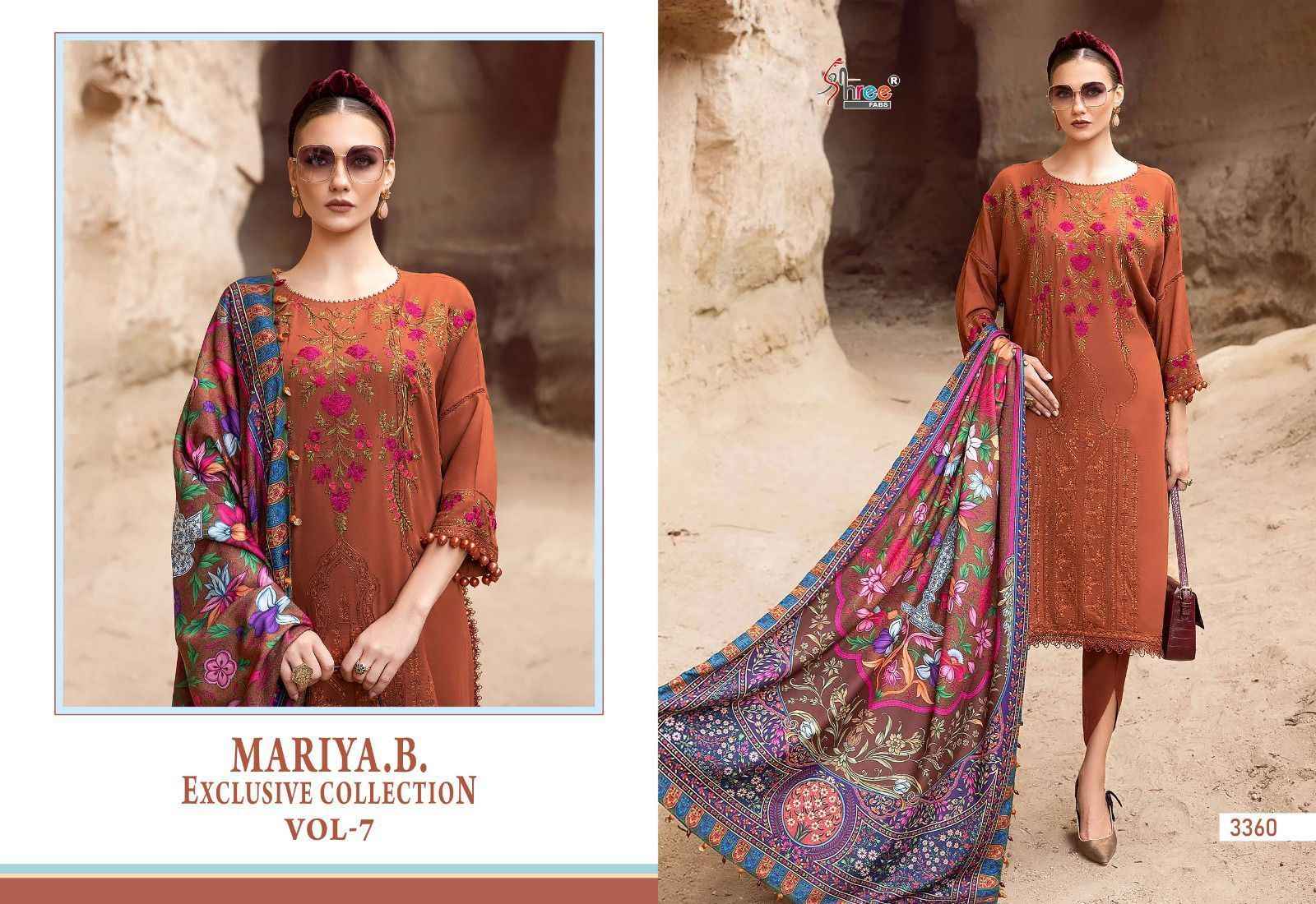 Shree Fabs Mariya B Vol 7 Rayon Cotton Dress Material 5 pcs Catalogue