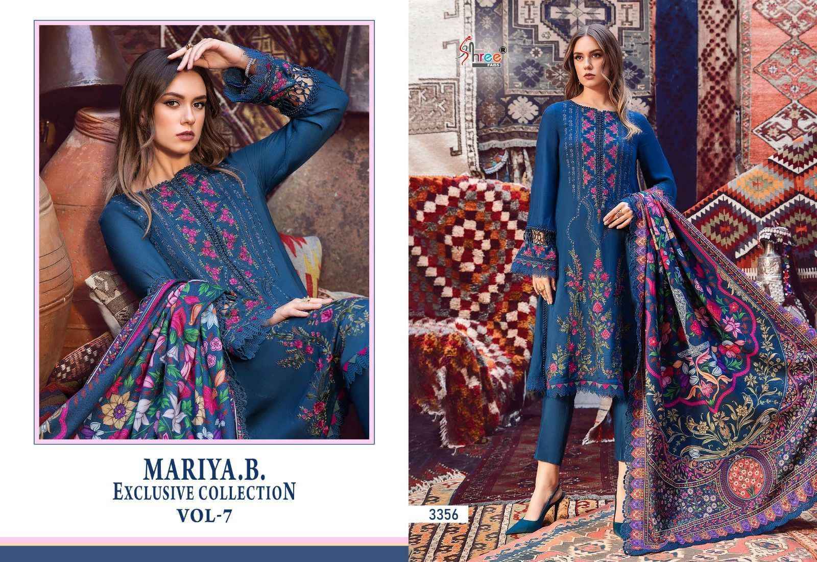 Shree Fabs Mariya B Vol 7 Rayon Cotton Dress Material 5 pcs Catalogue