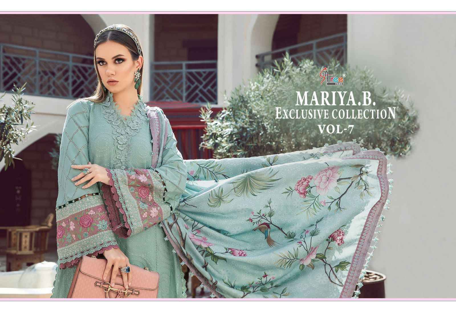 Shree Fabs Mariya B Vol 7 Rayon Cotton Dress Material 5 pcs Catalogue