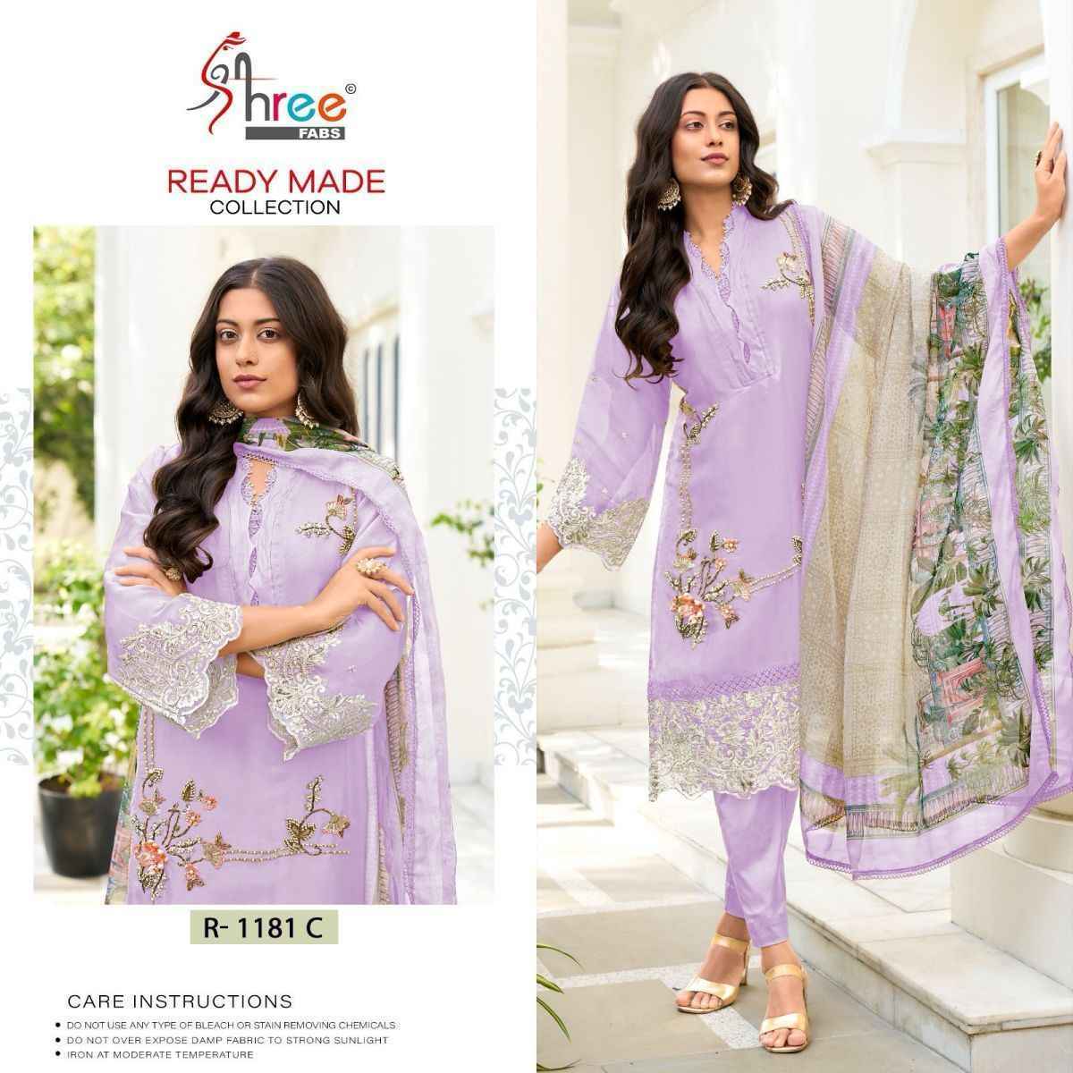 Shree Fabs R 1181 Readymade Organza Dress 4 pcs Catalogue