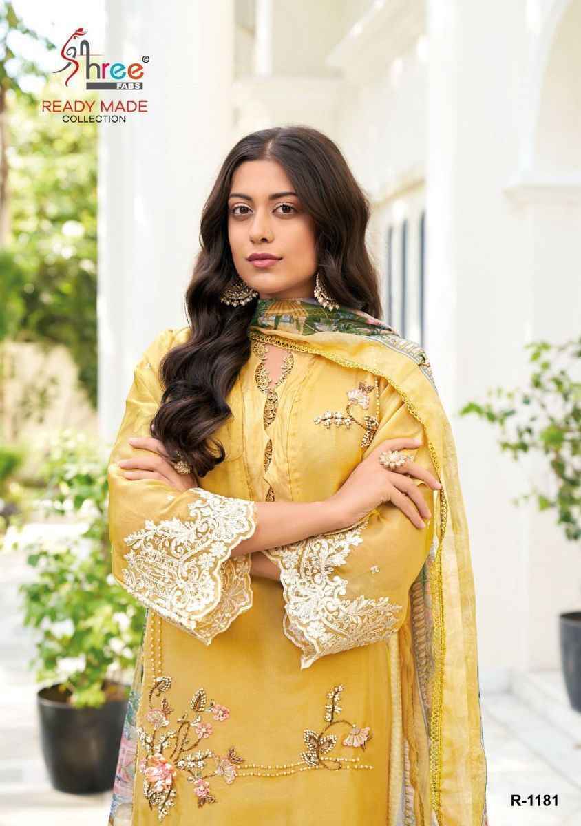 Shree Fabs R 1181 Readymade Organza Dress 4 pcs Catalogue