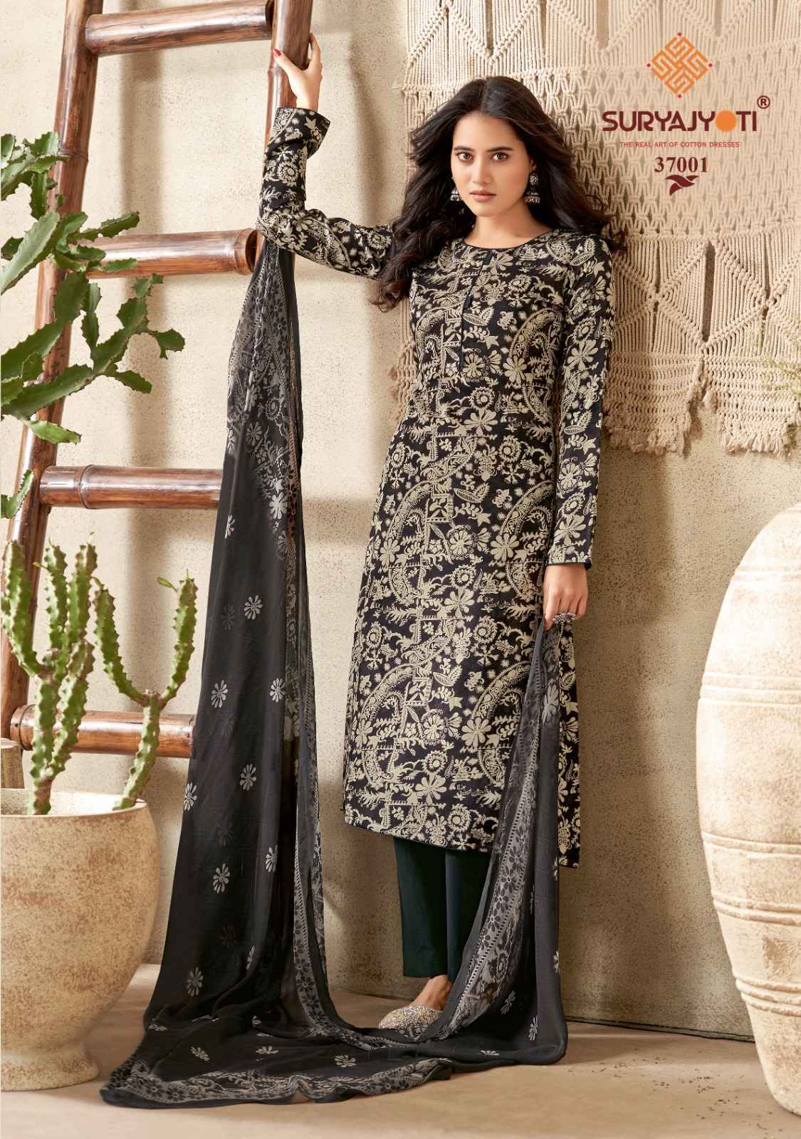 Suryajyoti Naishaa Vol 37 Jam Satin Dress Material Wholesale Suits Trader