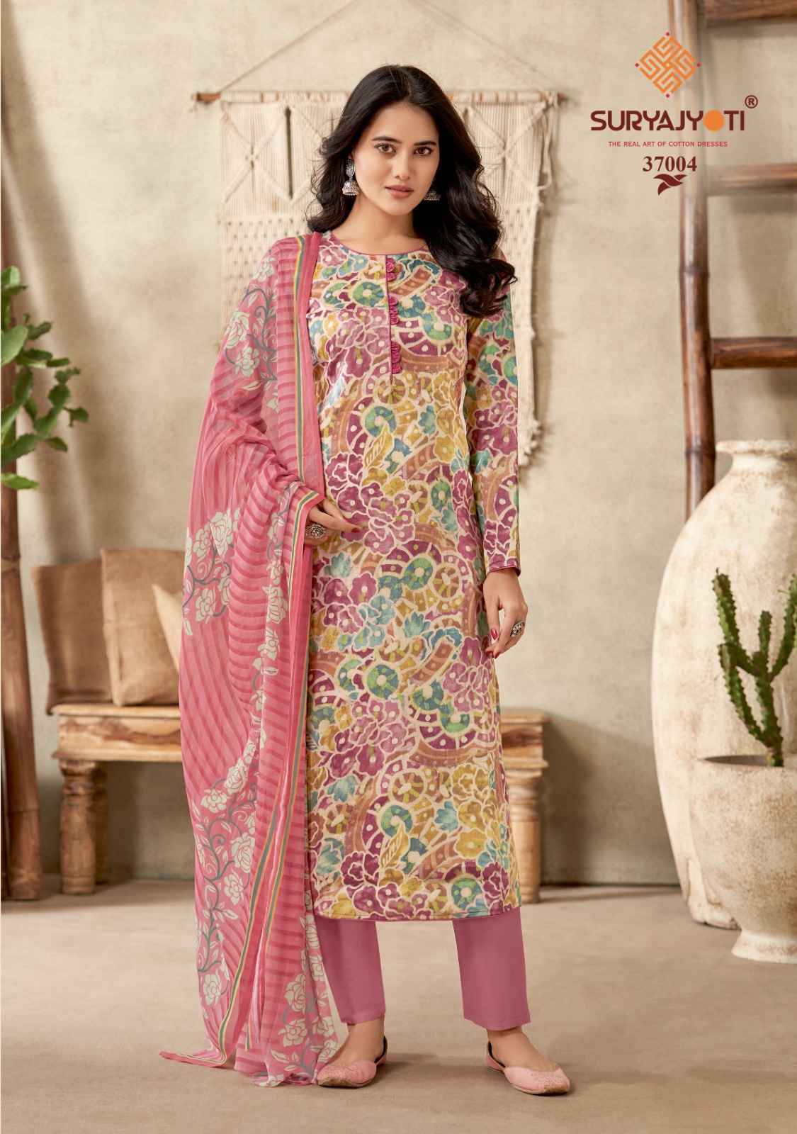 Suryajyoti Naishaa Vol 37 Jam Satin Dress Material 10 pcs Catalogue