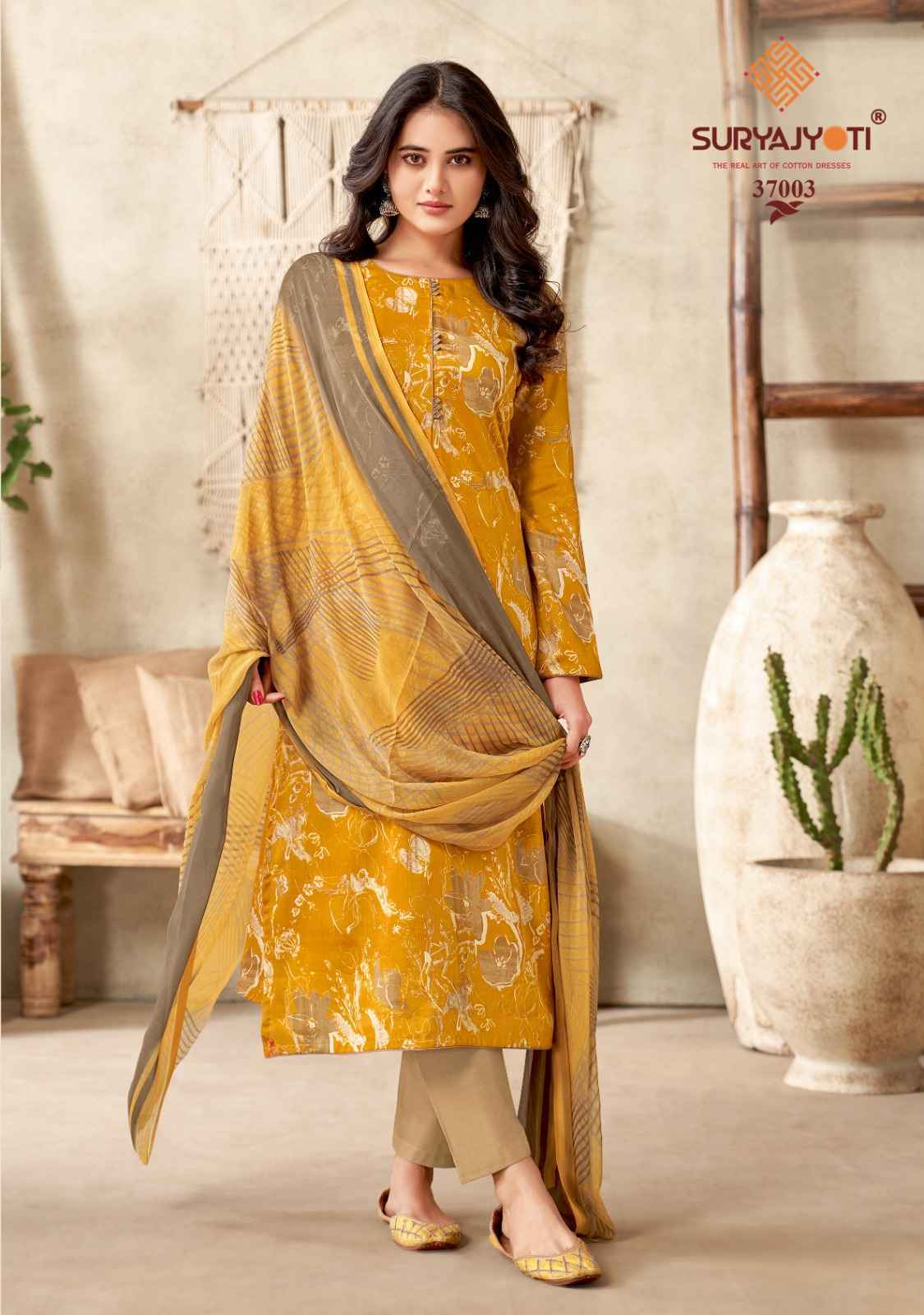 Suryajyoti Naishaa Vol 37 Jam Satin Dress Material 10 pcs Catalogue