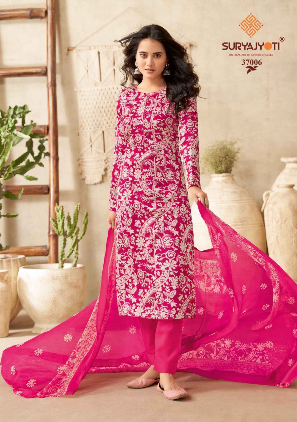 Suryajyoti Naishaa Vol 37 Jam Satin Dress Material 10 pcs Catalogue