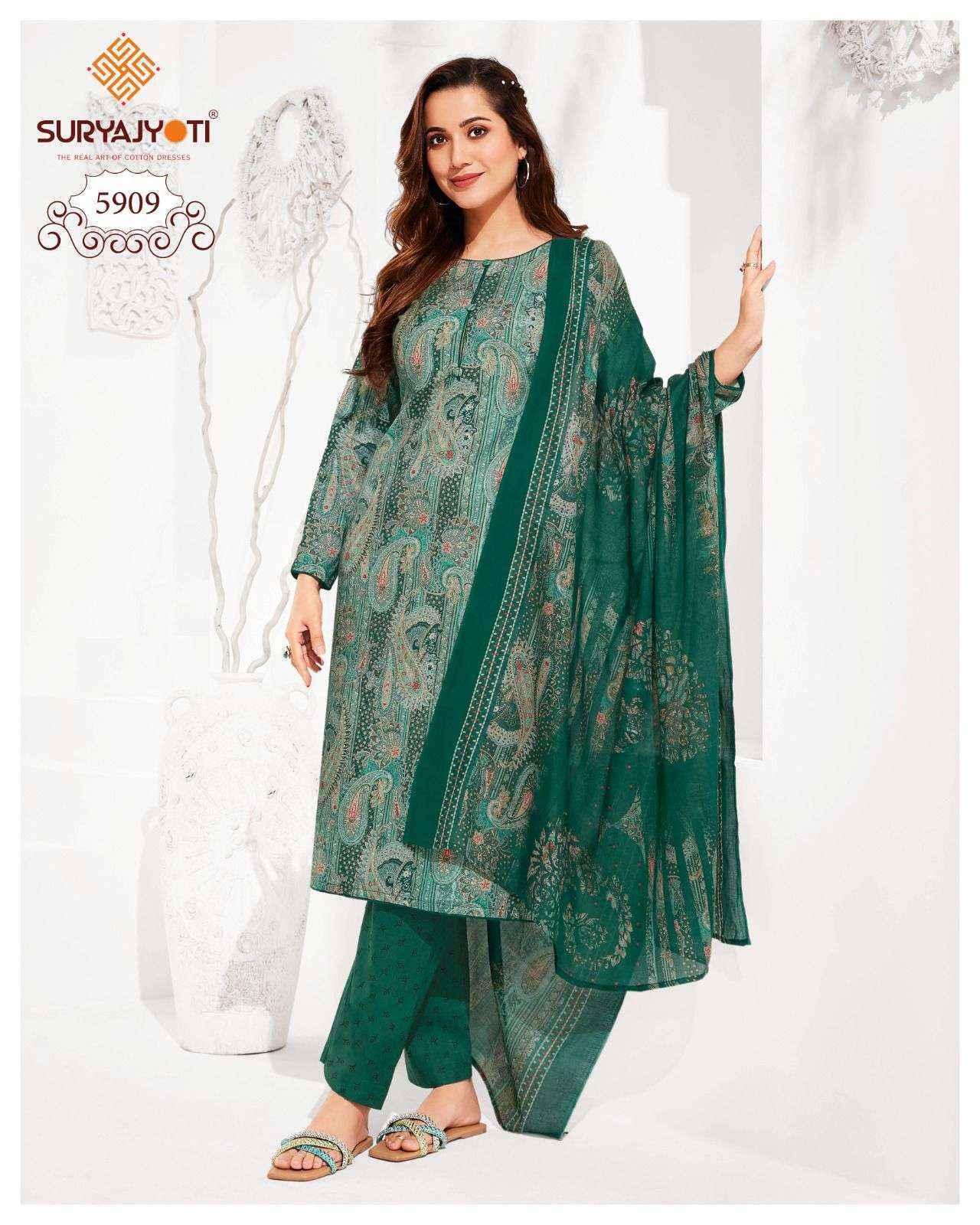 Suryajyoti cotton dress new arrivals material online shopping