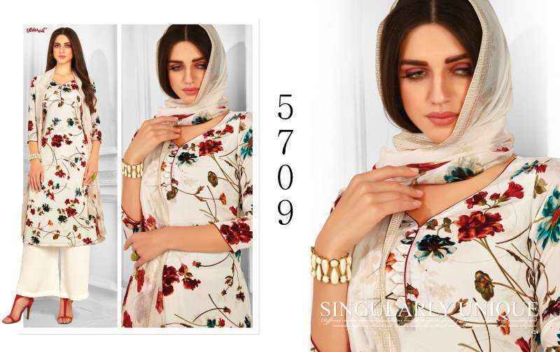 Vaishali 5700 Crape Dress Material 9 pcs Catalogue