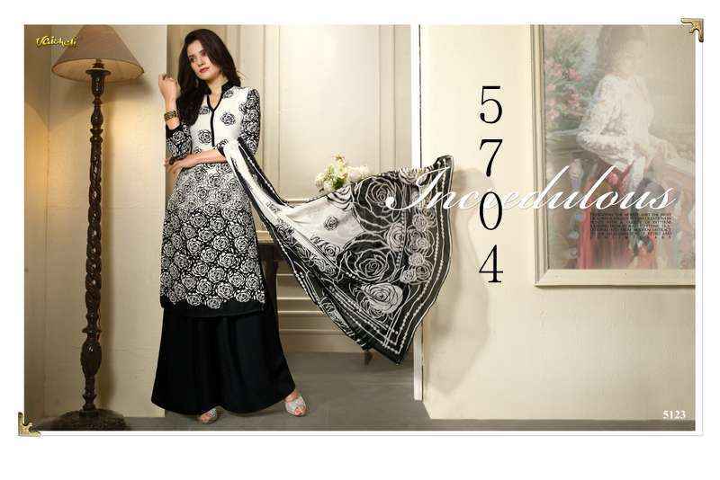 Vaishali 5700 Crape Dress Material 9 pcs Catalogue