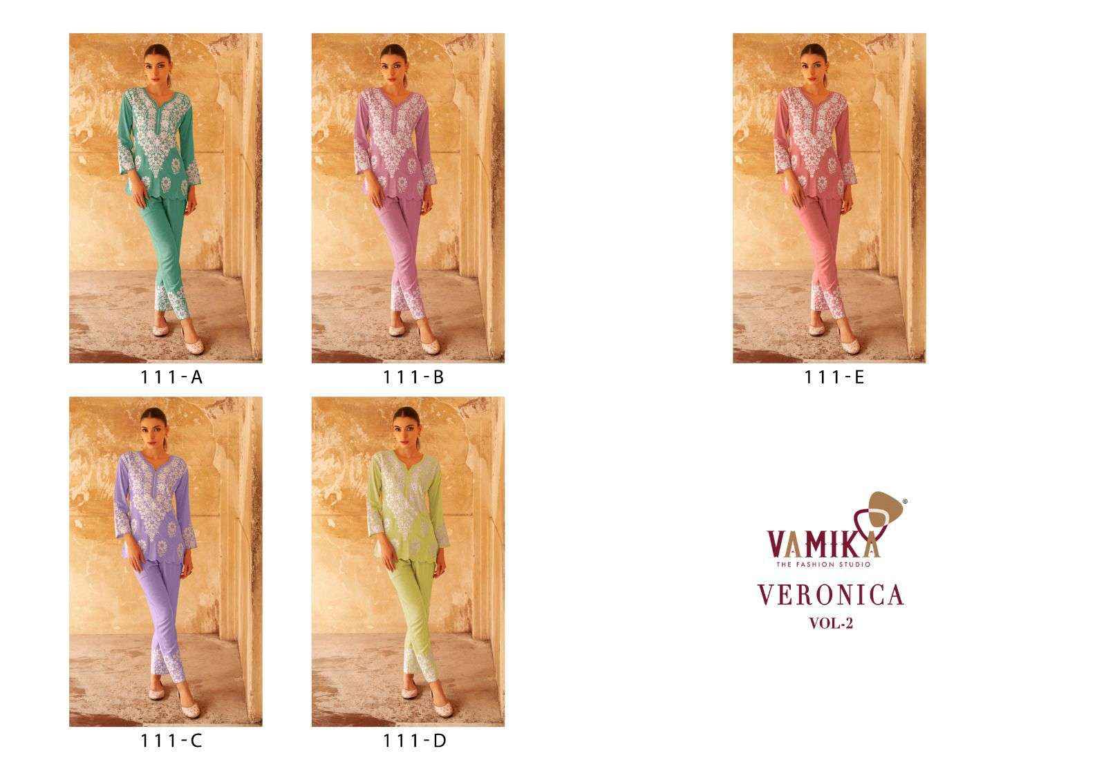 Vamika Veronica Vol 2 Rayon Cord Set 5 pcs Catalogue