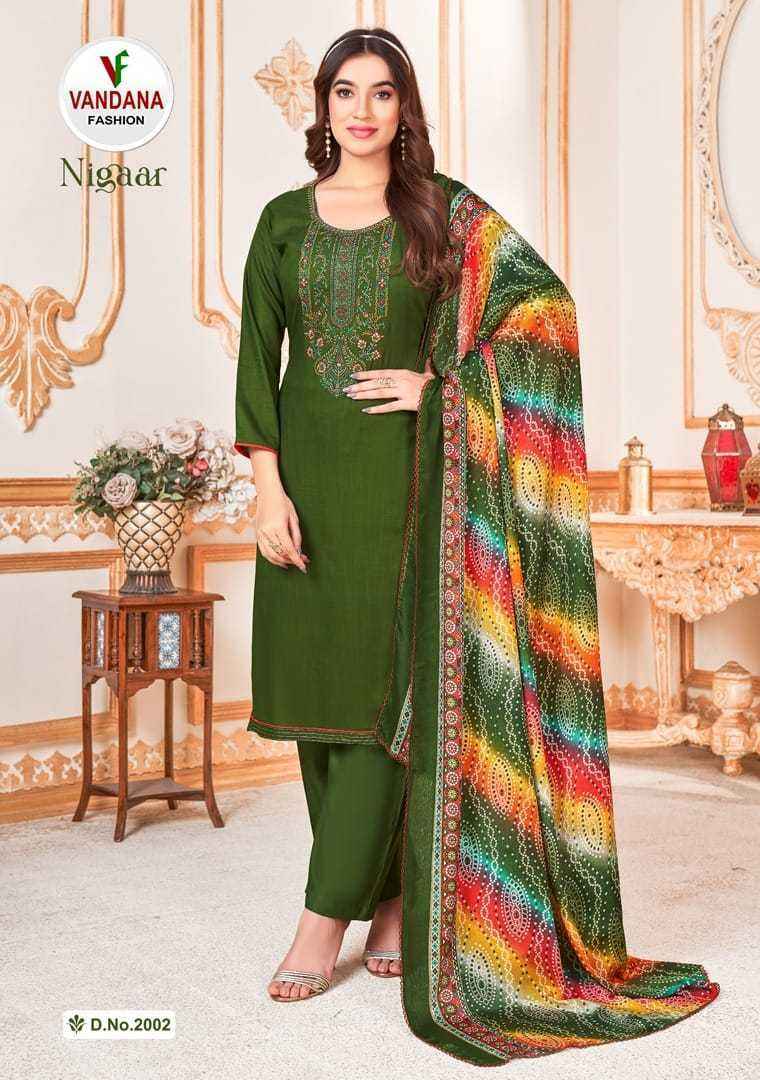 Vandana Fashion Nigaar Reyon Dress Material 8 pcs Catalogue
