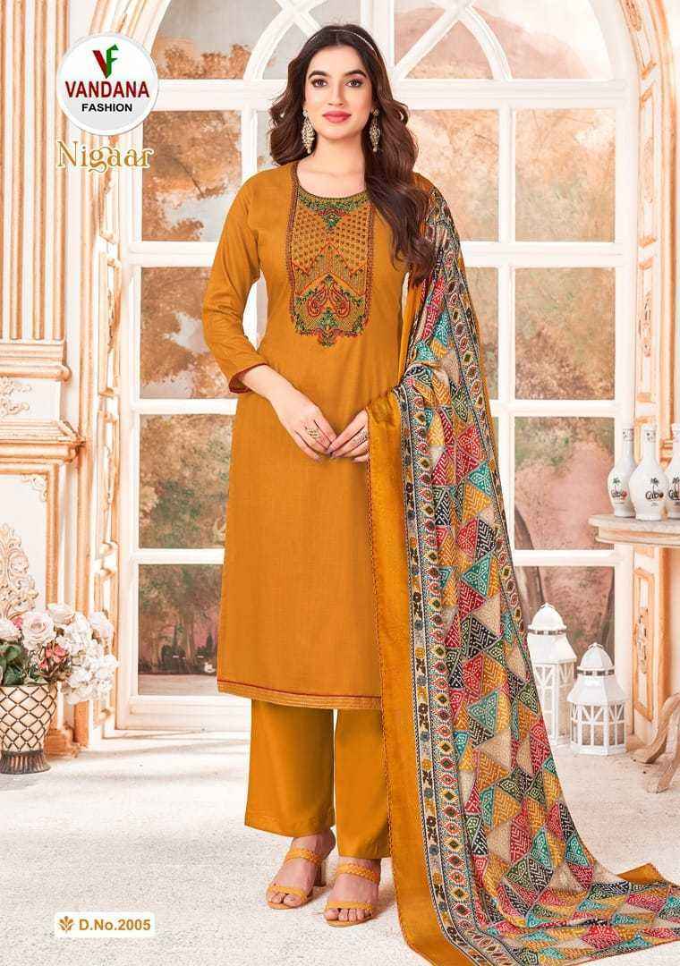 Vandana Fashion Nigaar Reyon Dress Material 8 pcs Catalogue