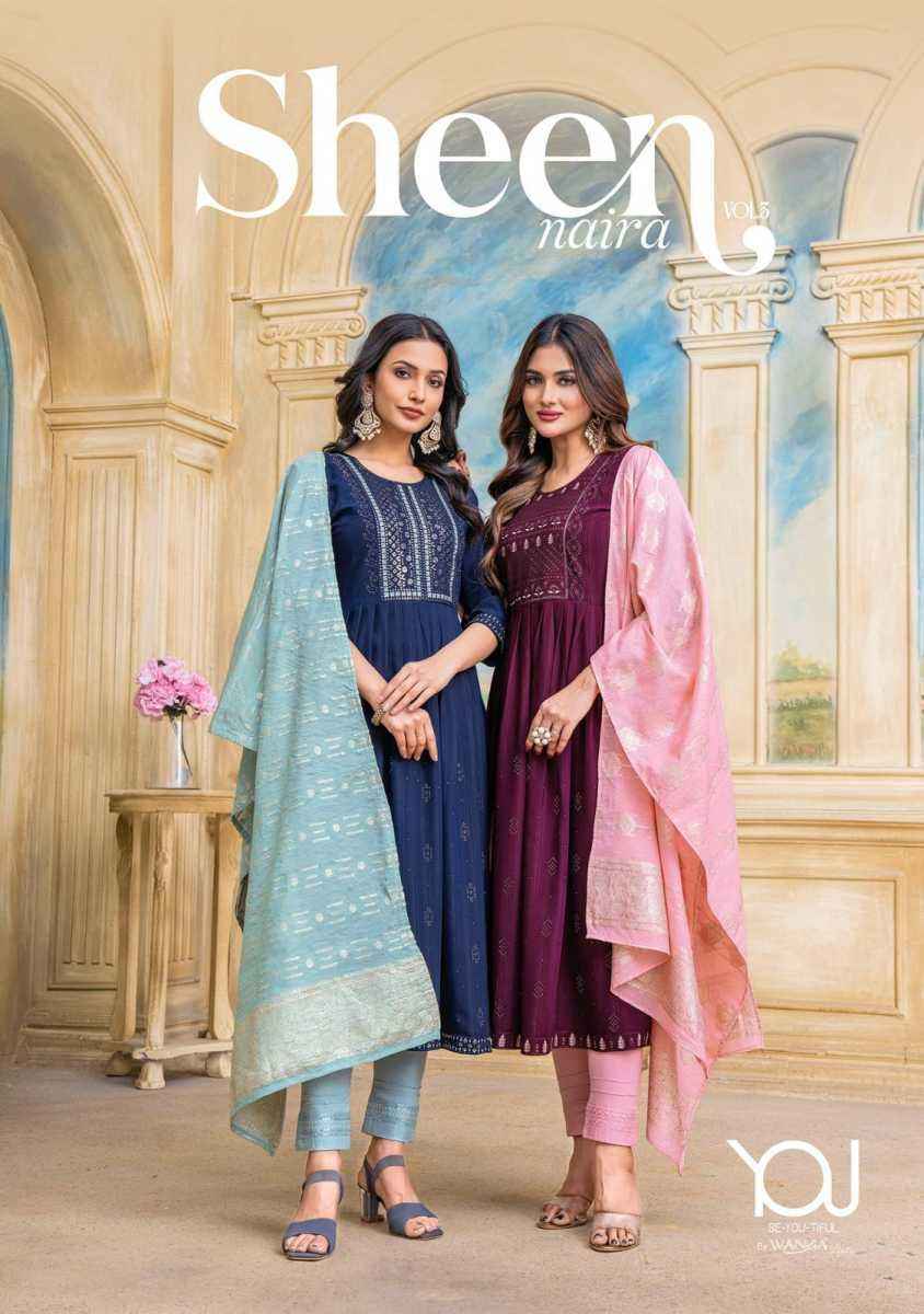 Wanna Sheen Naira Vol 3 Viscose Kurti Combo 5 pcs Catalogue