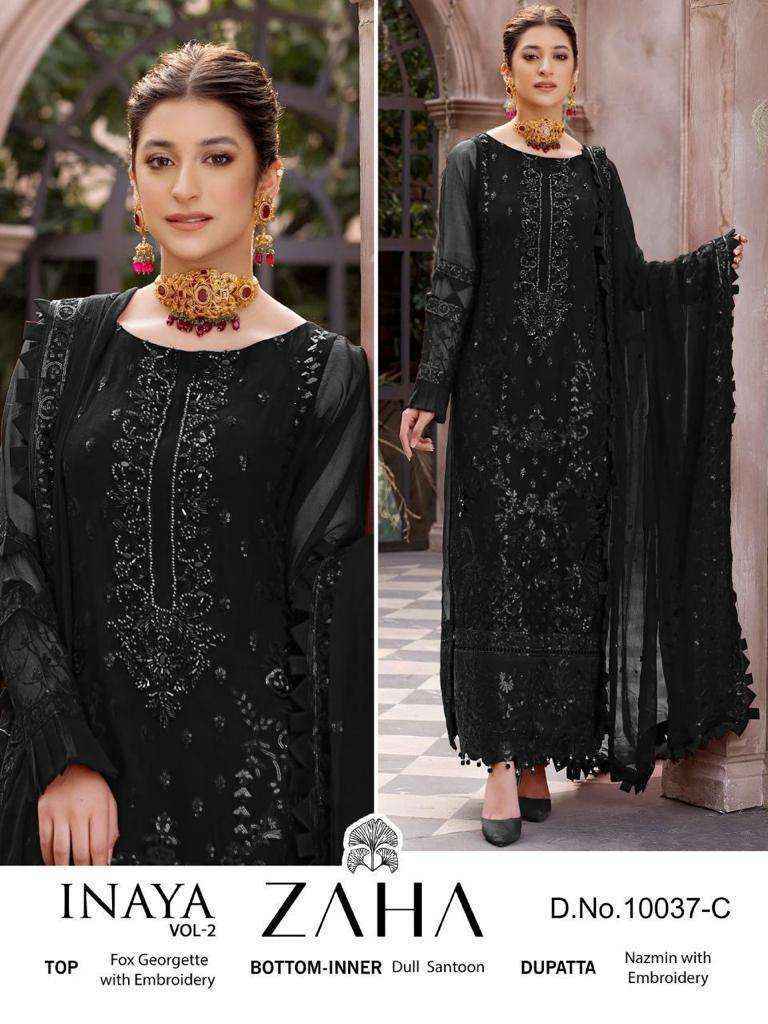 Zaha Inaya Vol 2 Georgette Dress Material 5 pcs Catalogue