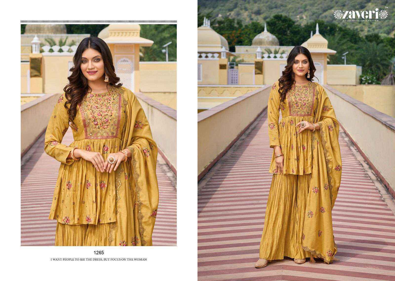 Zaveri Rumana Readymade Silk Dress 2 pcs Catalogue