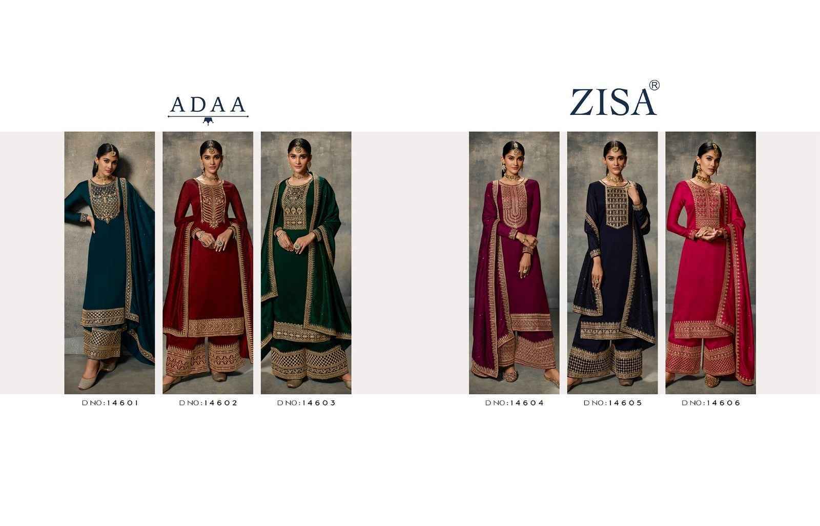 Zisa Adaa Silk Kurti Combo 6 pcs Catalogue