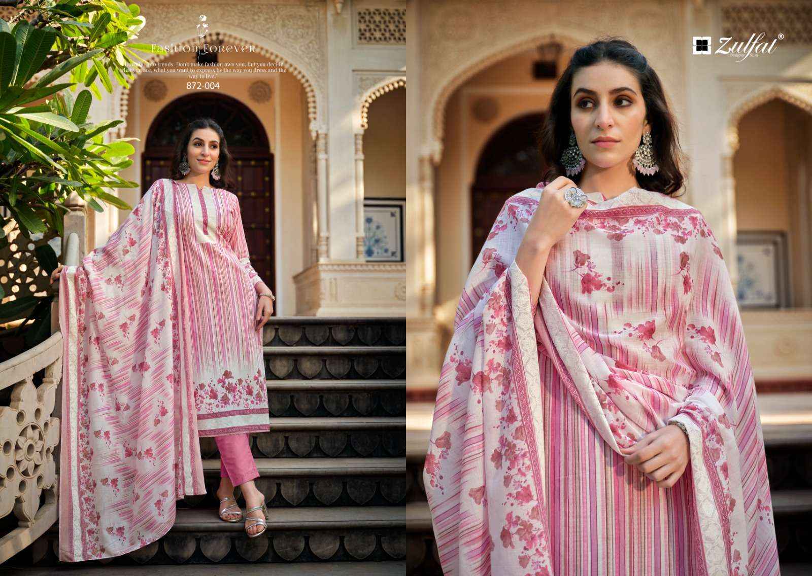 Zulfat Kashish Cotton Dress Material Online Wholesale Suits