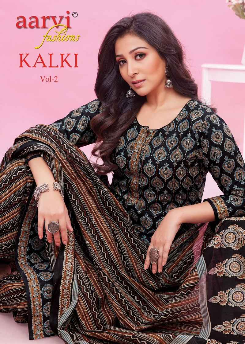 Aarvi Kalki Vol-2 Pure Cotton Readymade Suit (08 Pc Catalouge)