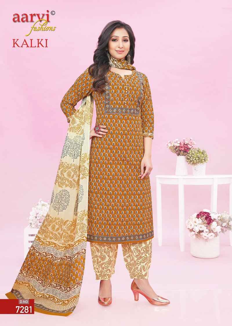 Aarvi Kalki Vol-2 Pure Cotton Readymade Suit (08 Pc Catalouge)