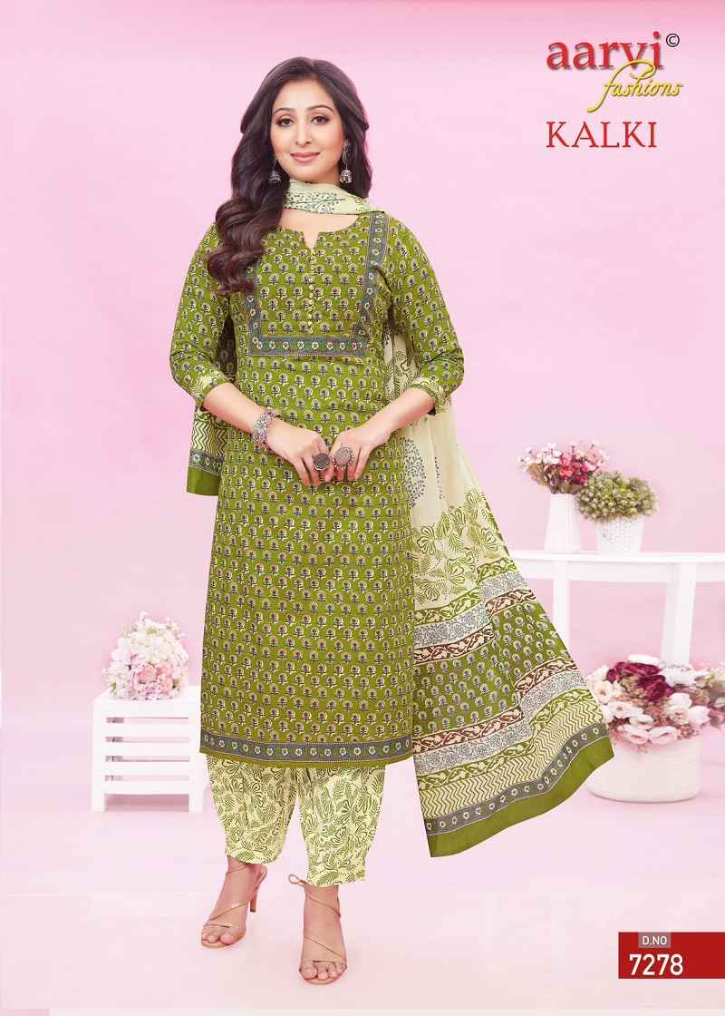 Aarvi Kalki Vol-2 Pure Cotton Readymade Suit (08 Pc Catalouge)