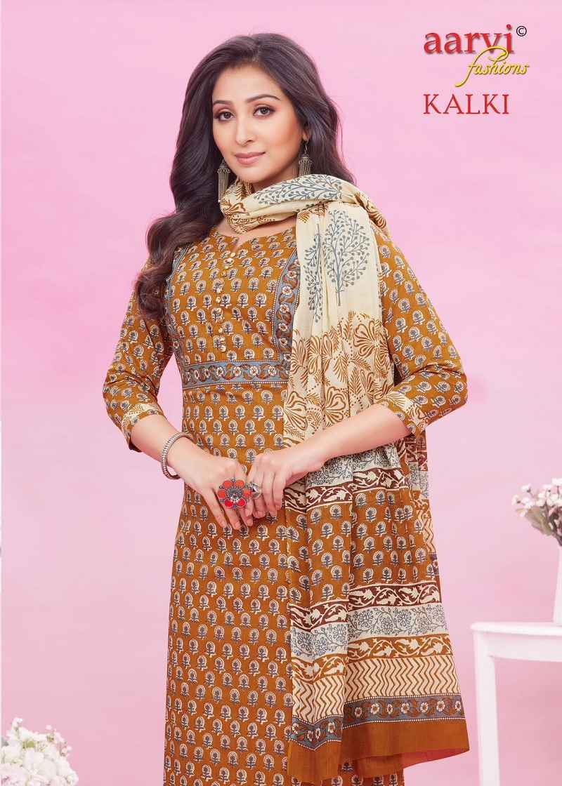 Aarvi Kalki Vol-2 Pure Cotton Readymade Suit (08 Pc Catalouge)