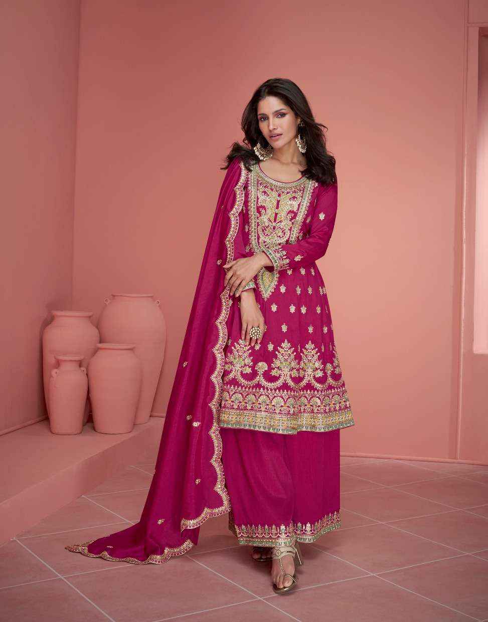 Aashirwad Creation Nurvi Readymade Silk Dress 2 pcs Catalogue