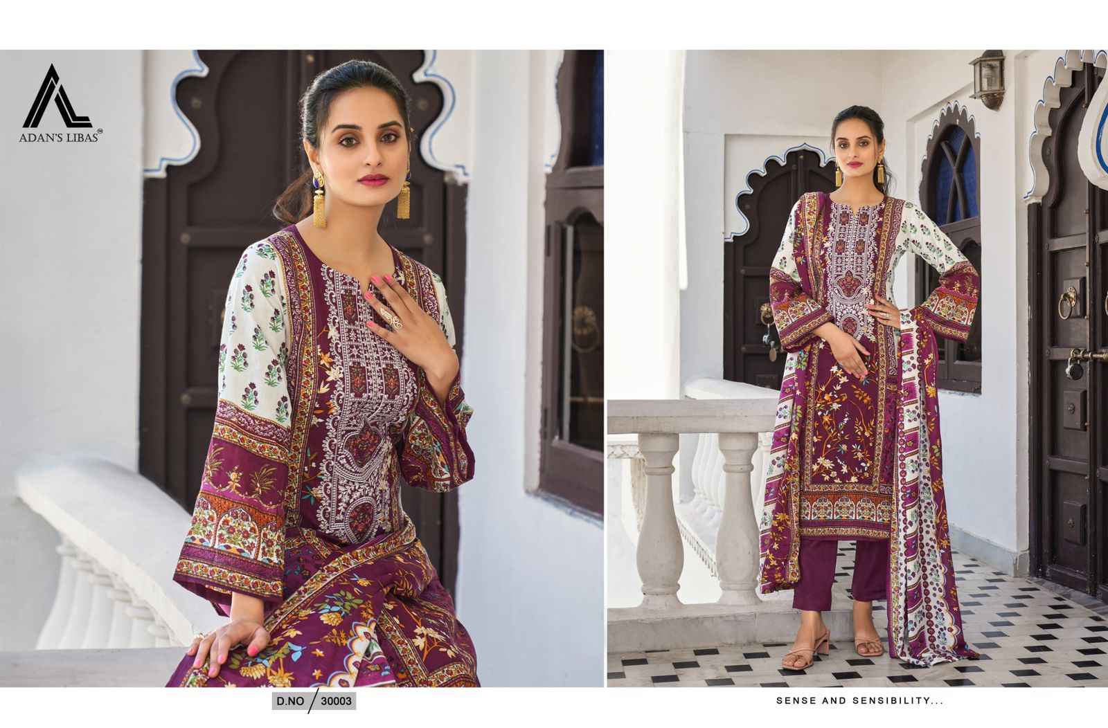 Adan Libas Naira Vol-30 Pure Cotton Dress Material (10 Pc Catalog)