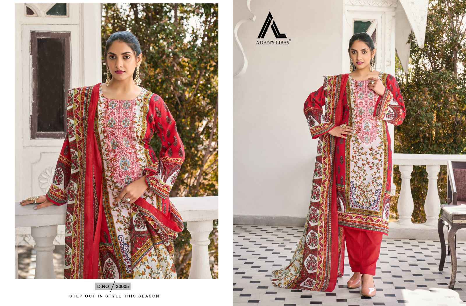 Adan Libas Naira Vol-30 Pure Cotton Dress Material (10 Pc Catalog)