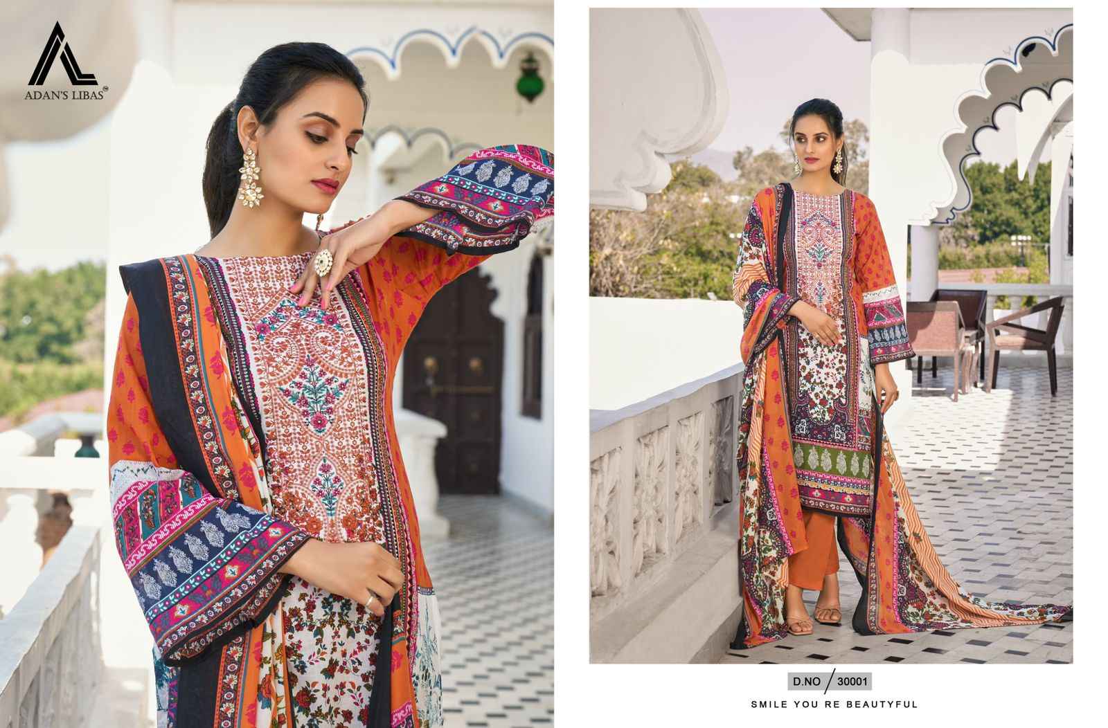 Adan Libas Naira Vol-30 Pure Cotton Dress Material (10 Pc Catalog)