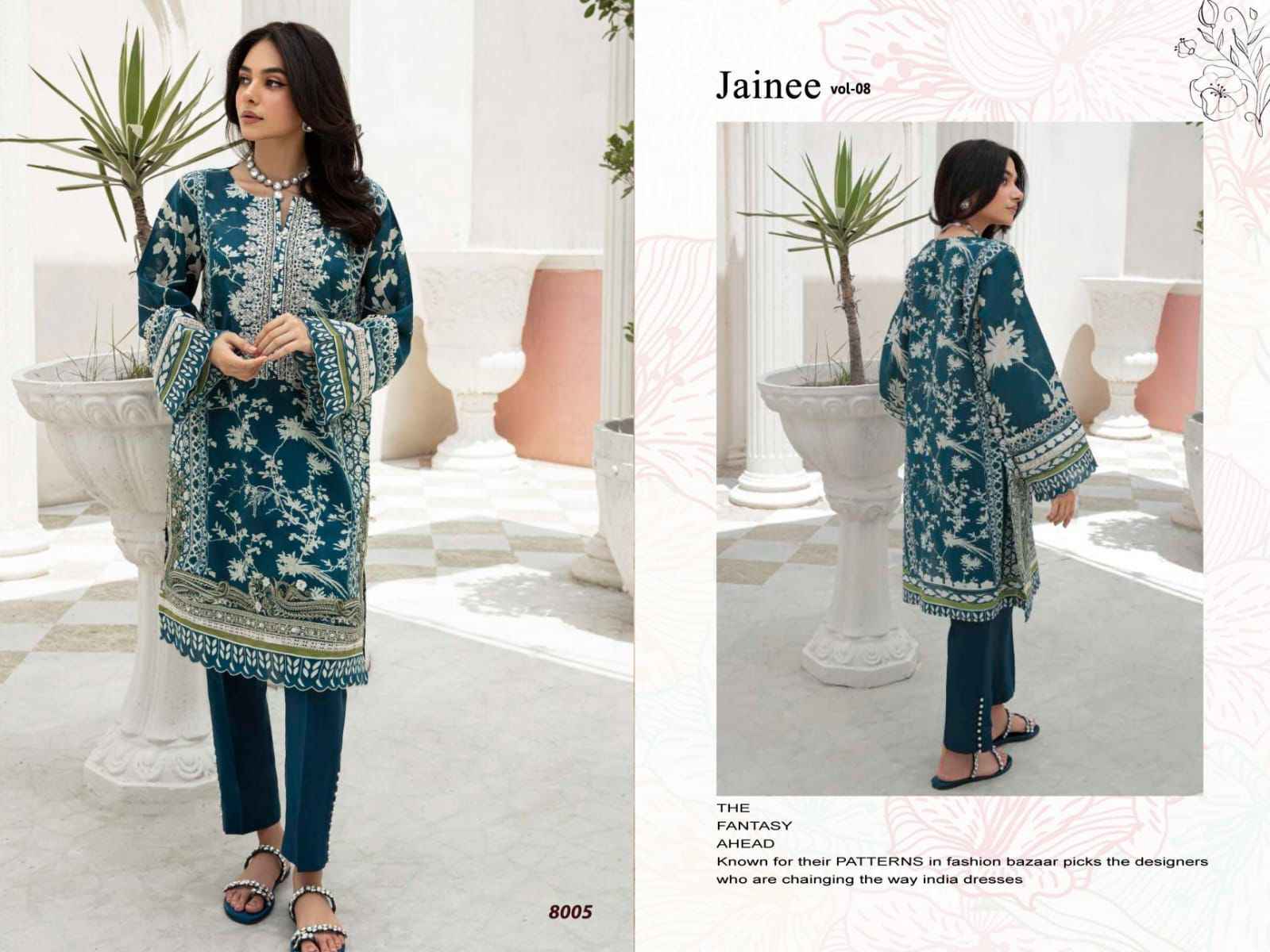 Agha Noor Jainee Vol 8 Cotton Dress Material 6 pcs Catalogue