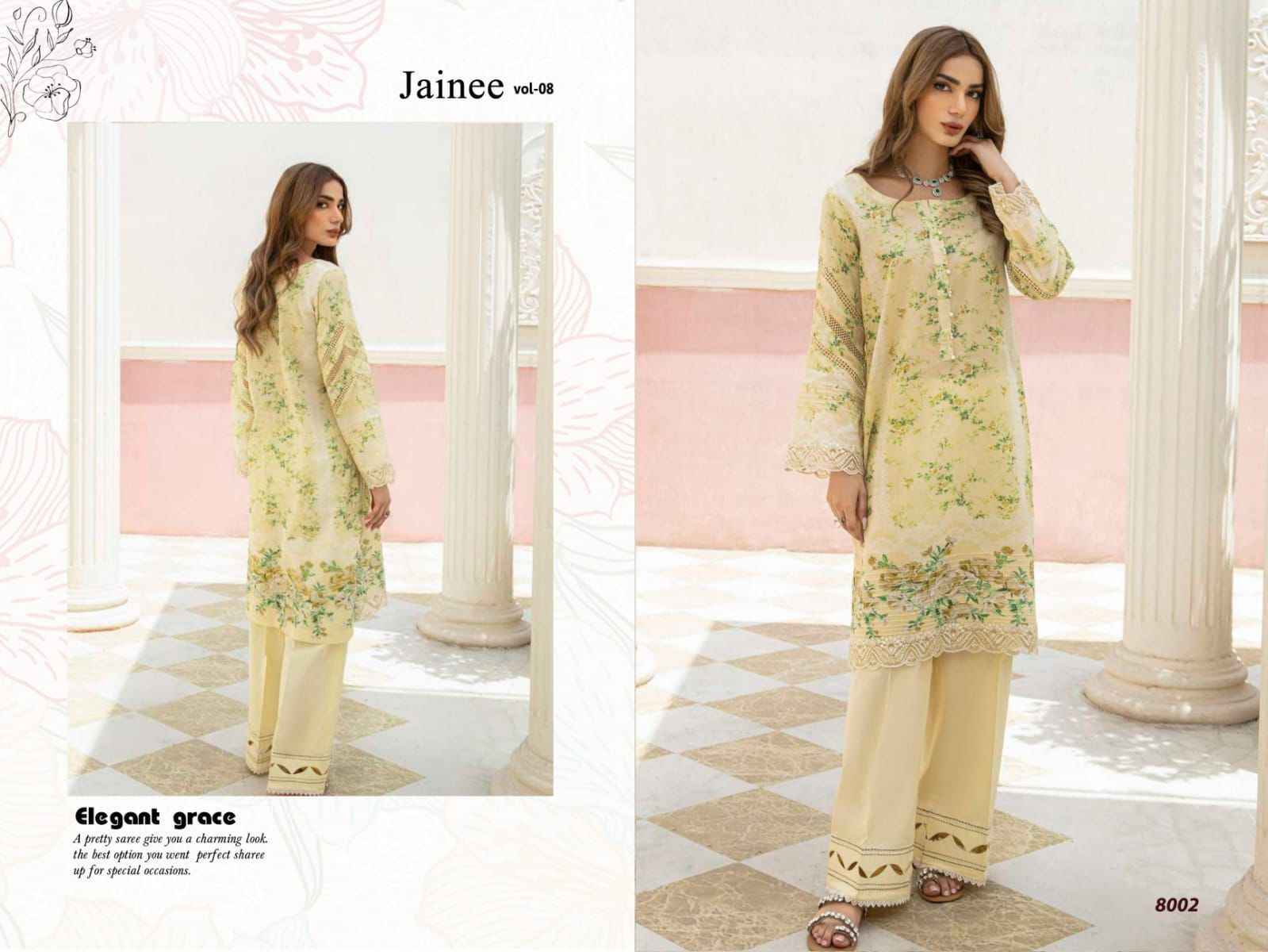 Agha Noor Jainee Vol 8 Cotton Dress Material 6 pcs Catalogue