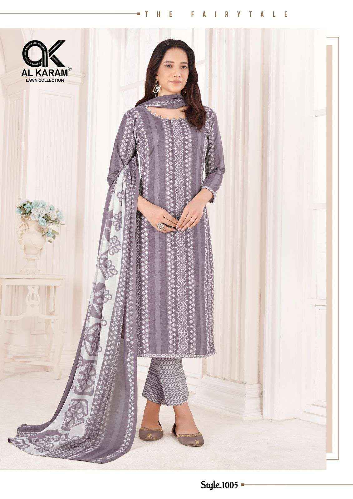 Al Karam Tamanna Signature Print Cotton Dress Material 10 pcs Catalogue