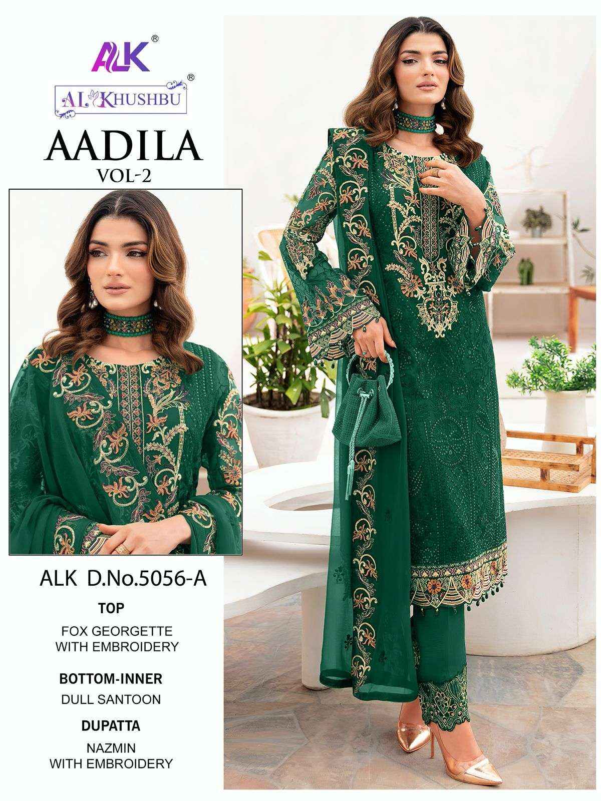 AL Khushbu Aadila Vol 2 Georgette Dress Material 4 pcs Catalogue