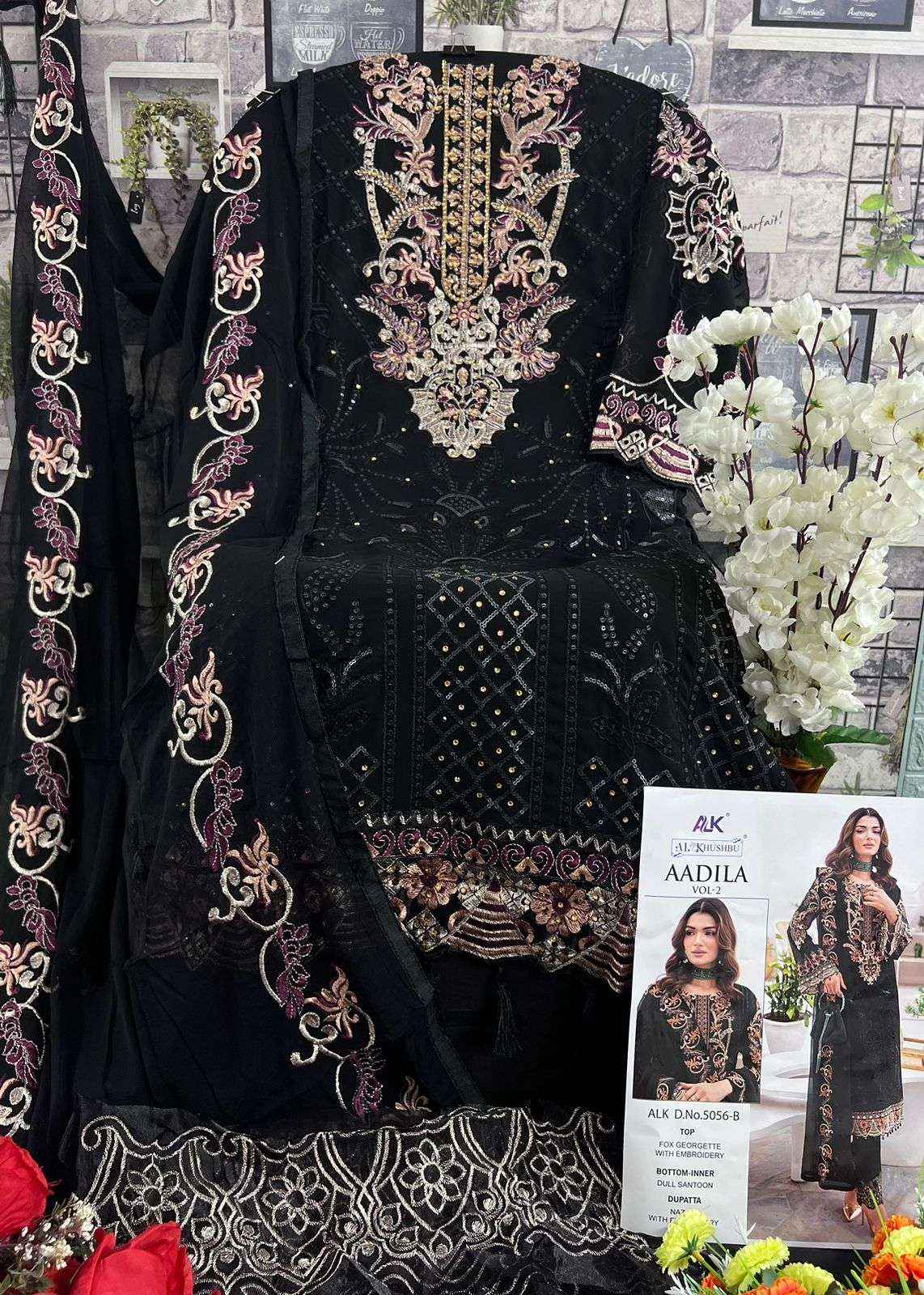 AL Khushbu Aadila Vol 2 Georgette Dress Material 4 pcs Catalogue