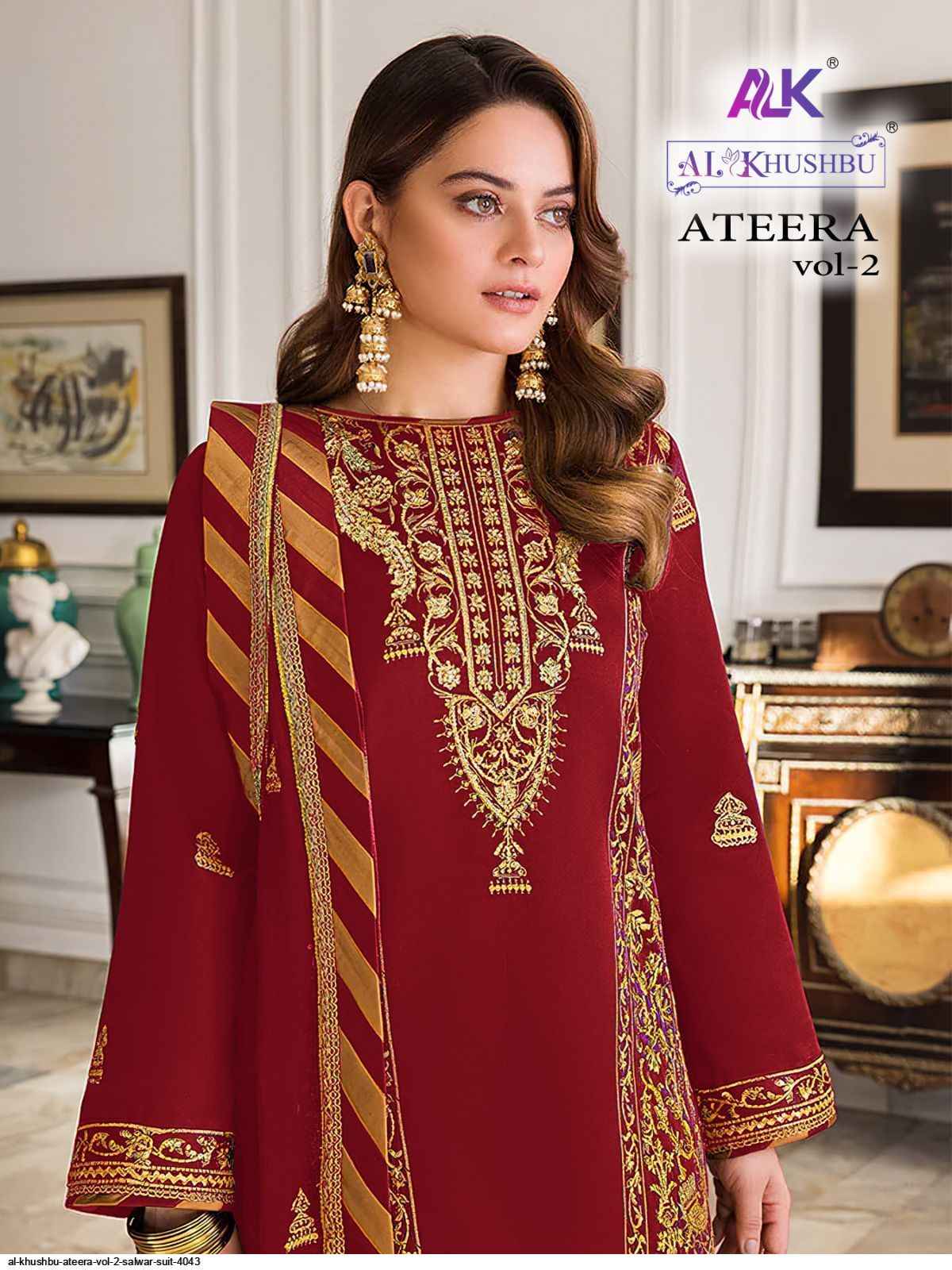 Al khushbu Ateera Vol-2 Georgette Dress Material (4 Pc Catalog)