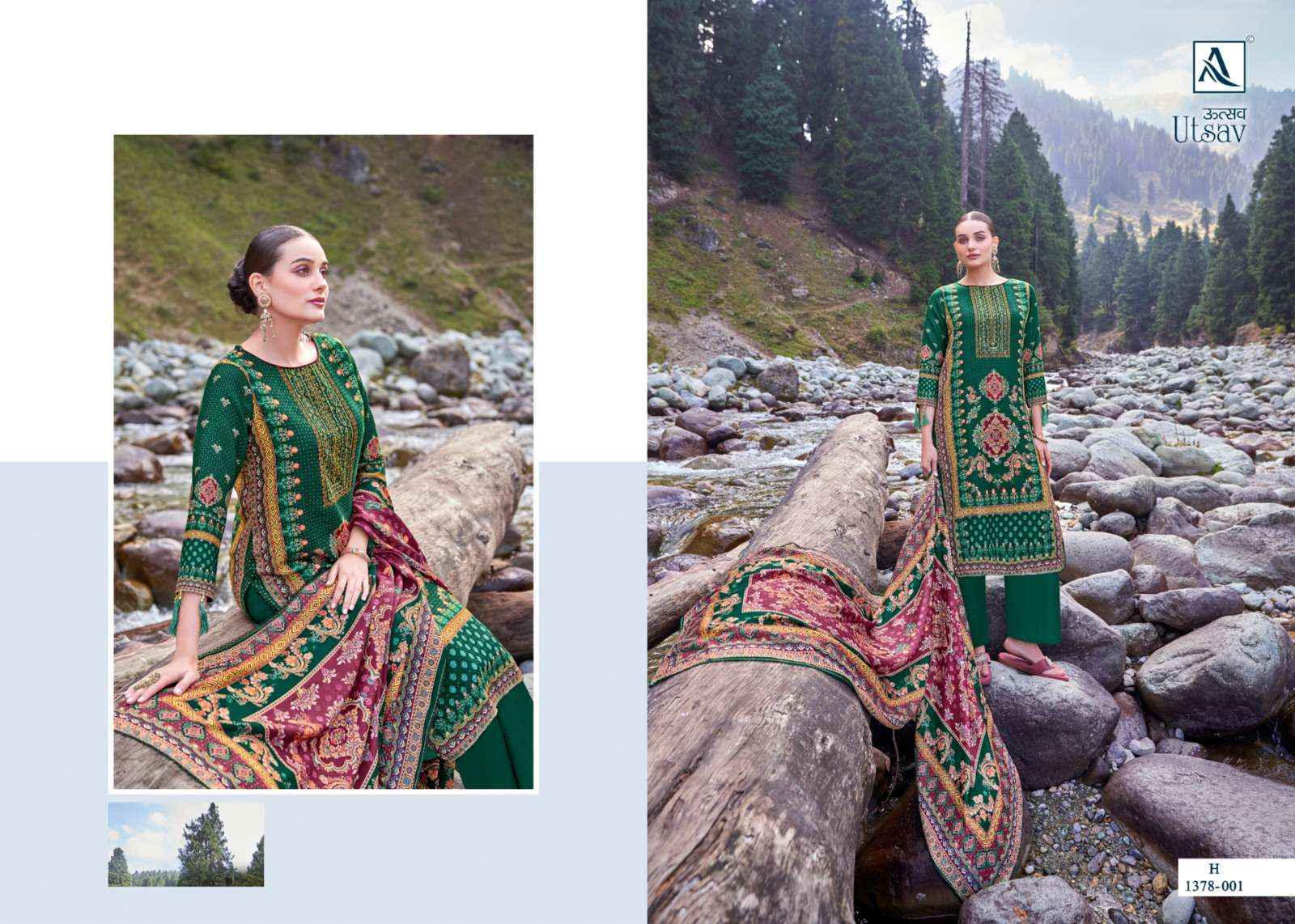 Alok Utsav Pashmina Dress Material 6 pcs Catalogue