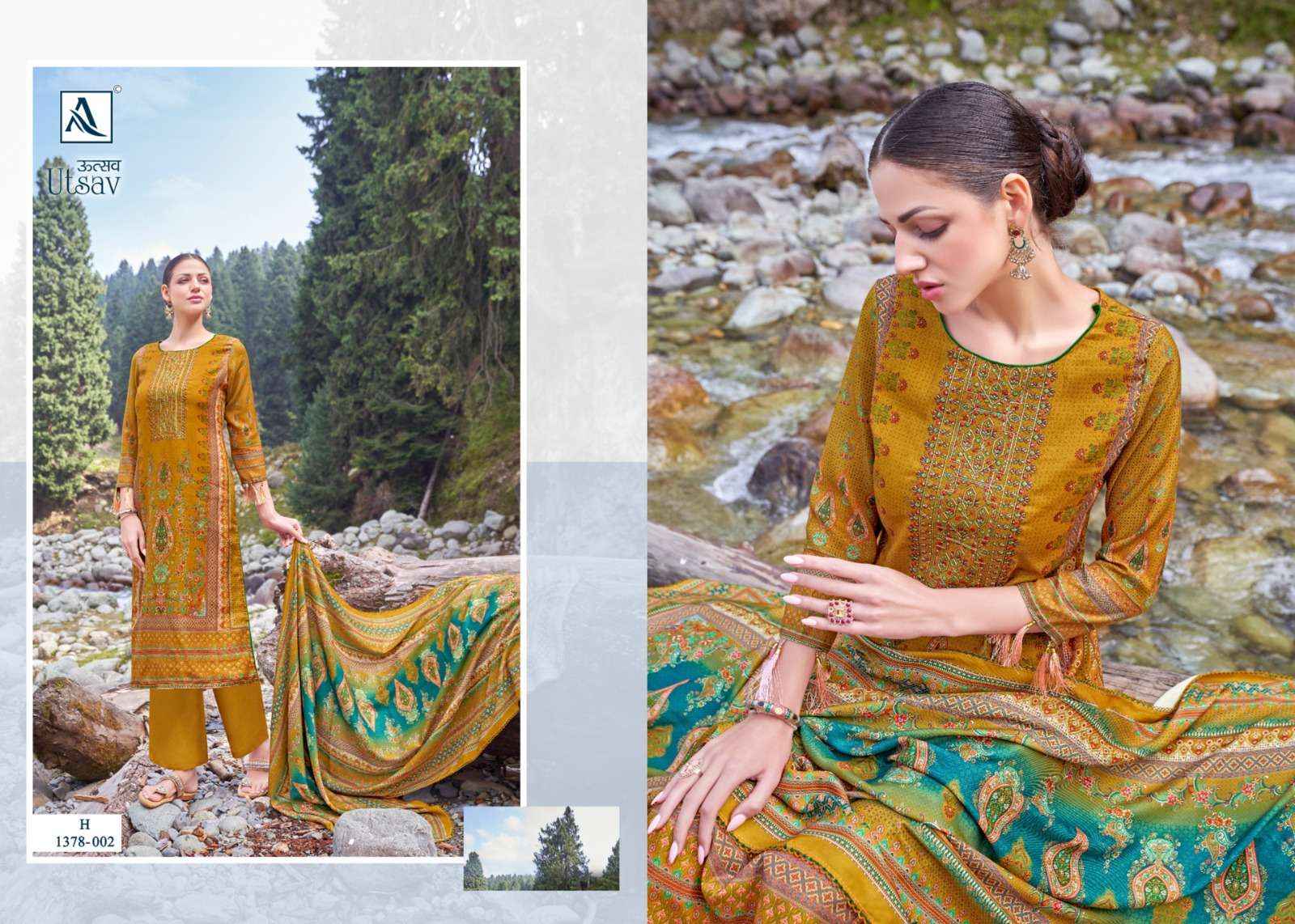 Alok Utsav Pashmina Dress Material 6 pcs Catalogue