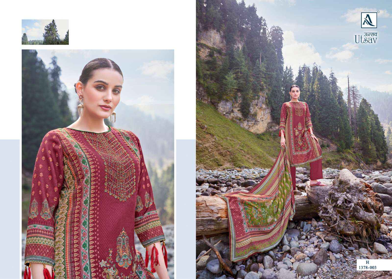 Alok Utsav Pashmina Dress Material Wholesale Suits Online