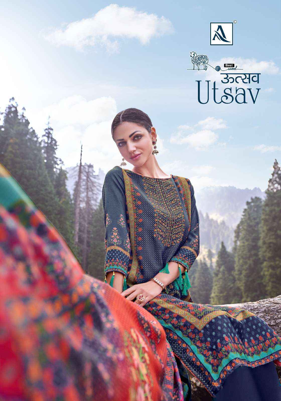 Alok Utsav Pashmina Dress Material 6 pcs Catalogue