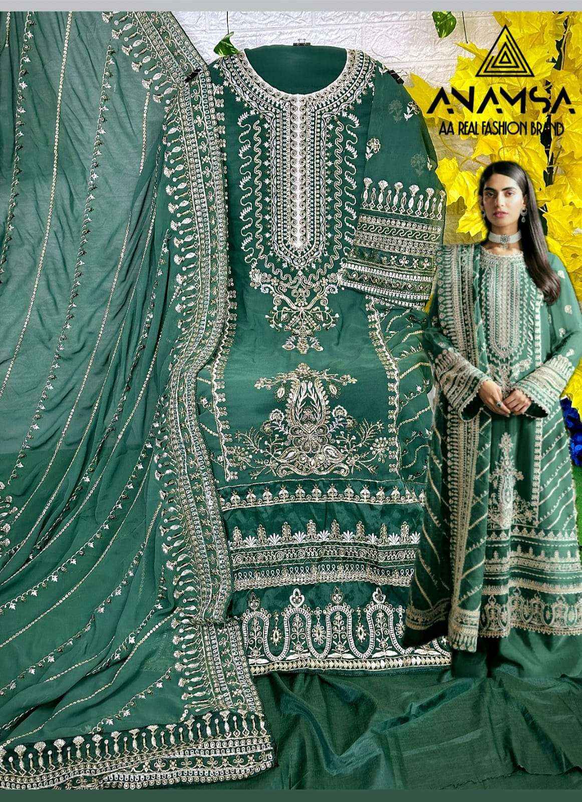 Anamsa D No 230 Georgette Dress Material 4 pcs Catalogue