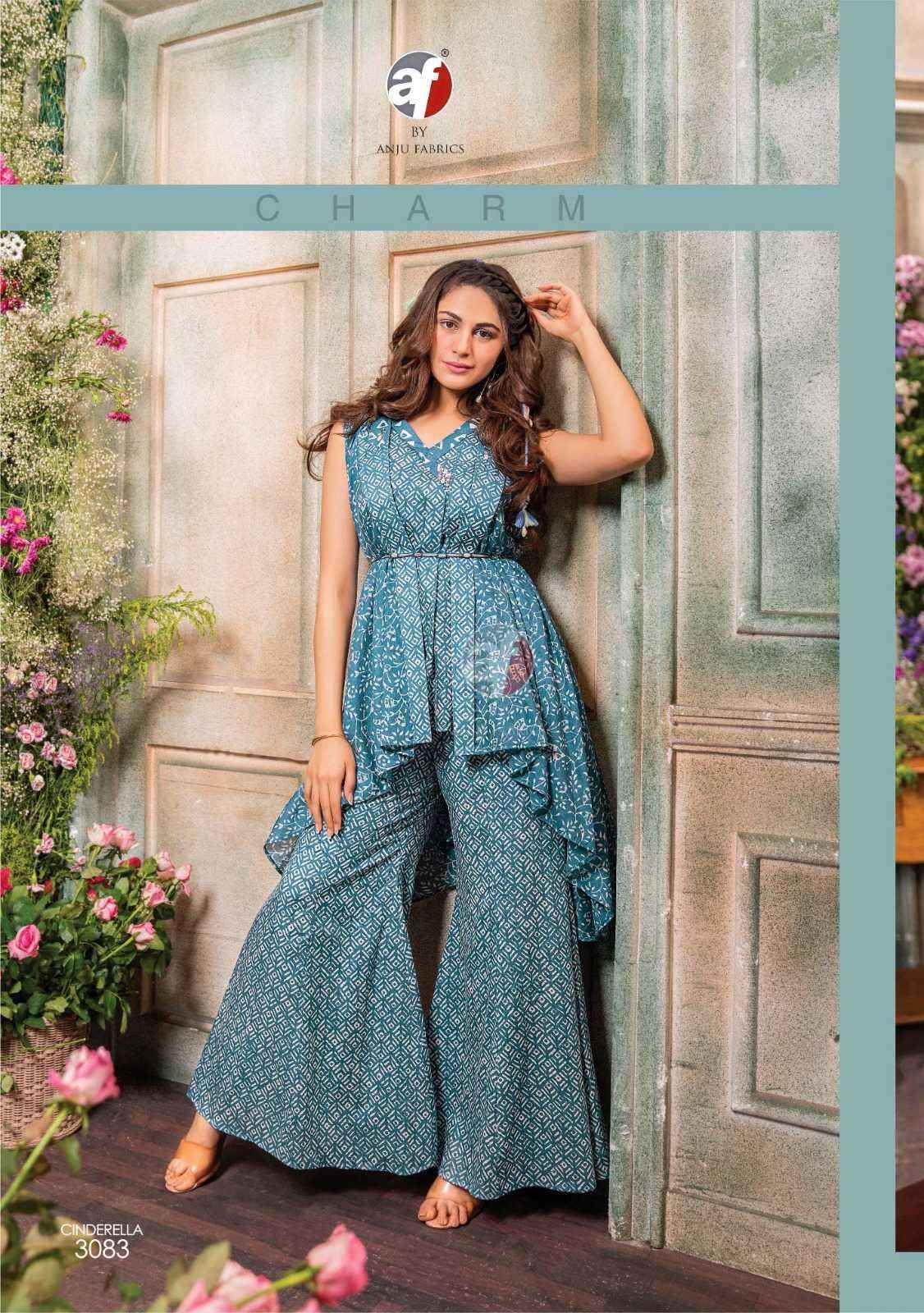 Anju Fab Cindrella Vol-3 Pure Cotton Sharara Readymade Suit (4 Pc Catalog)
