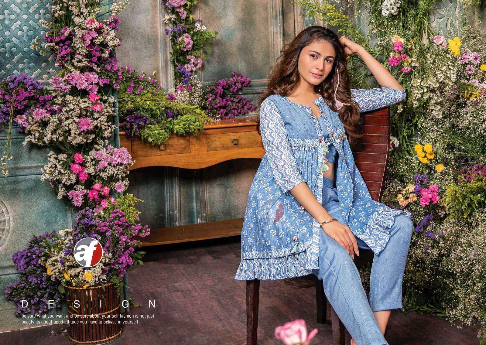 Anju Fab Cindrella Vol-3 Pure Cotton Sharara Readymade Suit (4 Pc Catalog)