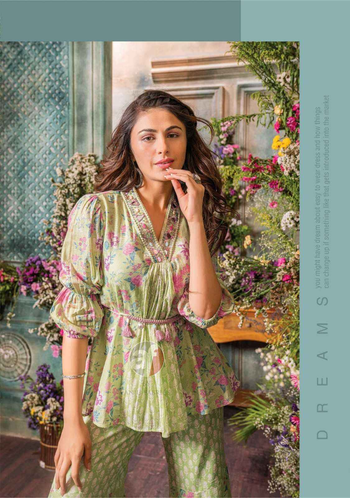 Anju Fab Cindrella Vol-3 Pure Cotton Sharara Readymade Suit (4 Pc Catalog)
