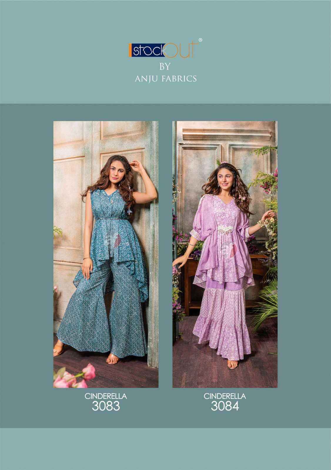 Anju Fab Cindrella Vol-3 Pure Cotton Sharara Readymade Suit (4 Pc Catalog)