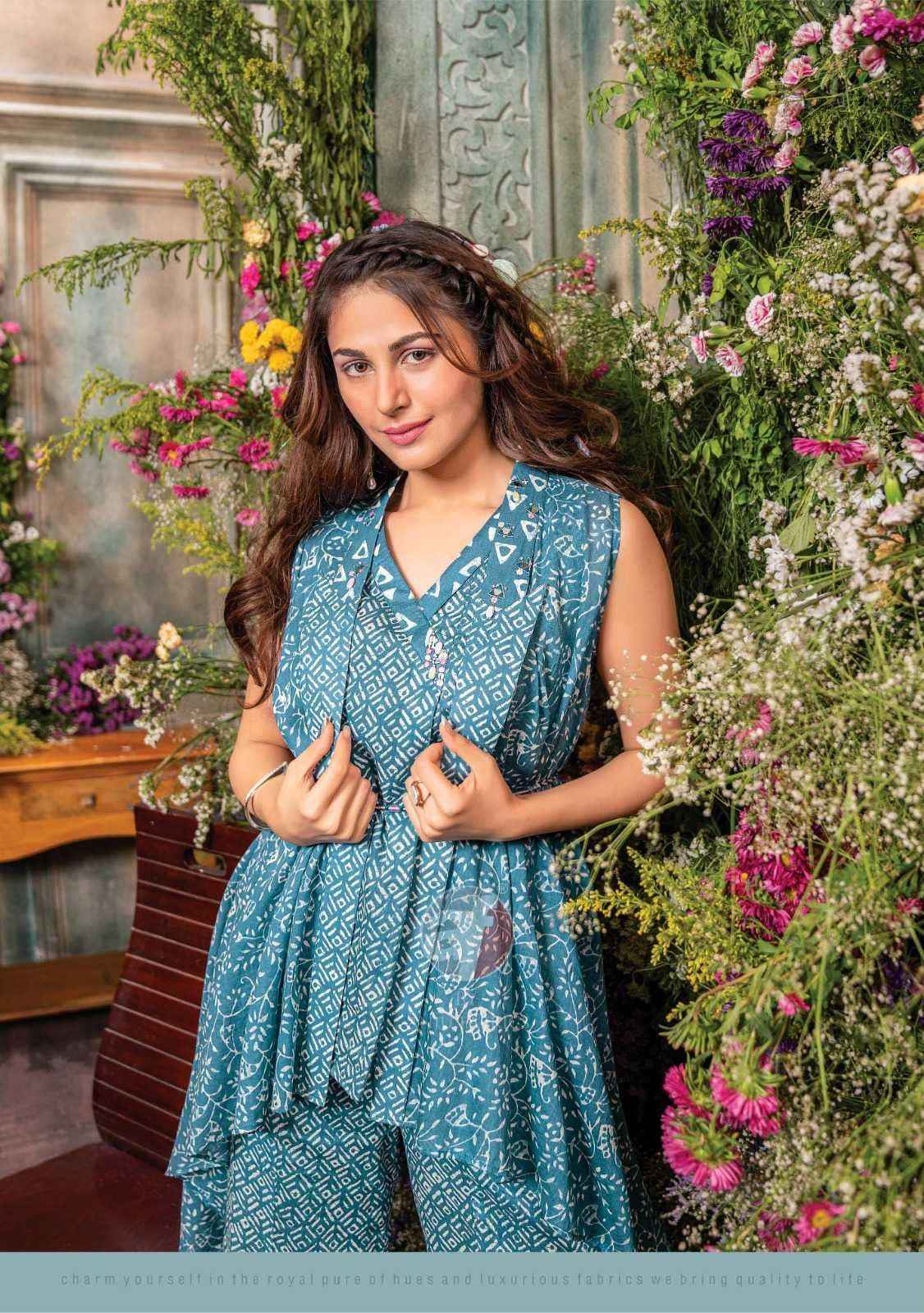 Anju Fab Cindrella Vol-3 Pure Cotton Sharara Readymade Suit (4 Pc Catalog)