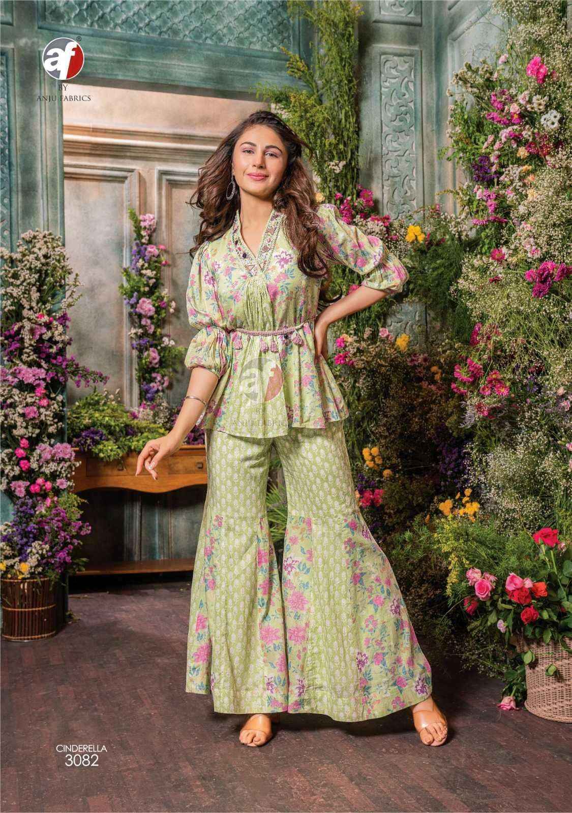 Anju Fab Cindrella Vol-3 Pure Cotton Sharara Readymade Suit (4 Pc Catalog)