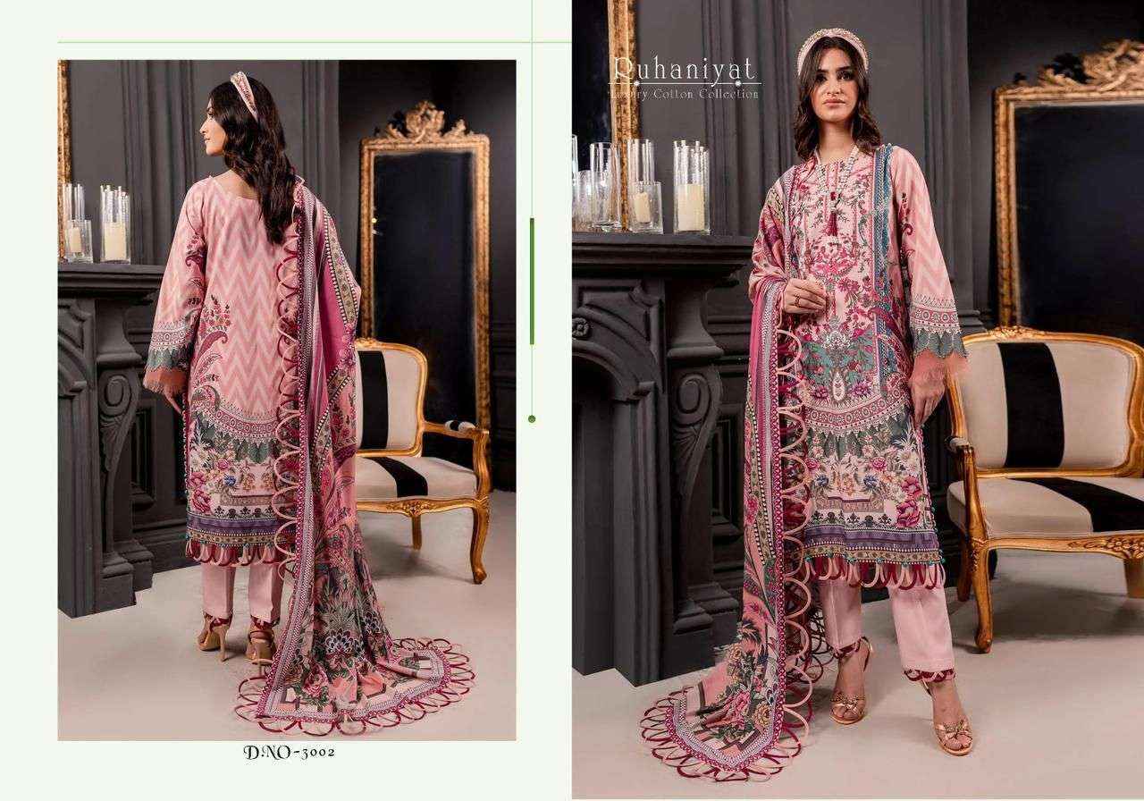 Asifa Nabeel Ruhaniyat Vol 3 Cotton Dress Material 6 pcs Catalogue