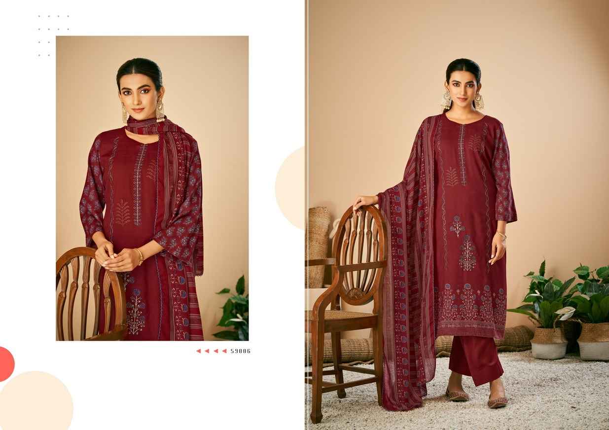 Azara Kalpu Rayon Salab Cotton Dress Material (8 Pc Catalog)