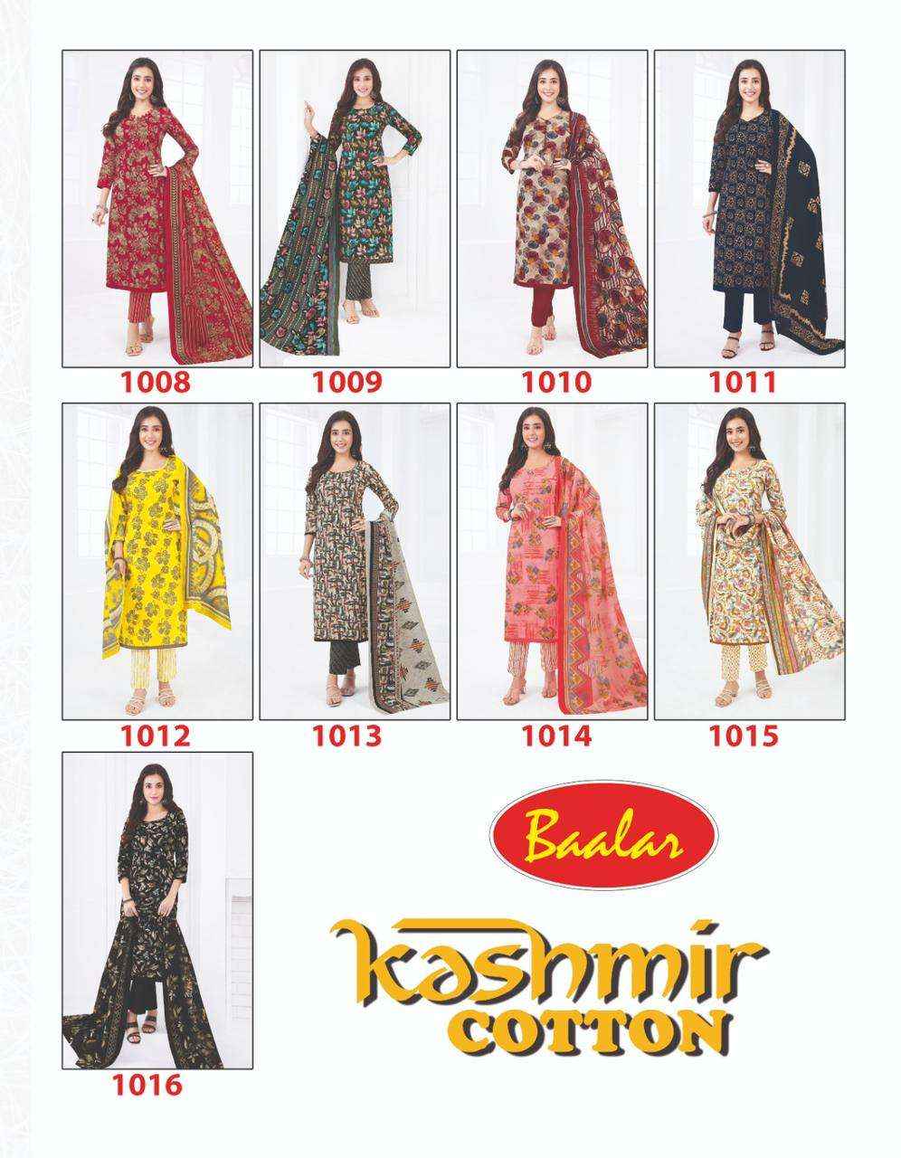 Baalar Cotton Kashmir Cotton Vol 1 Cotton Dress Material 8 pcs Catalogue