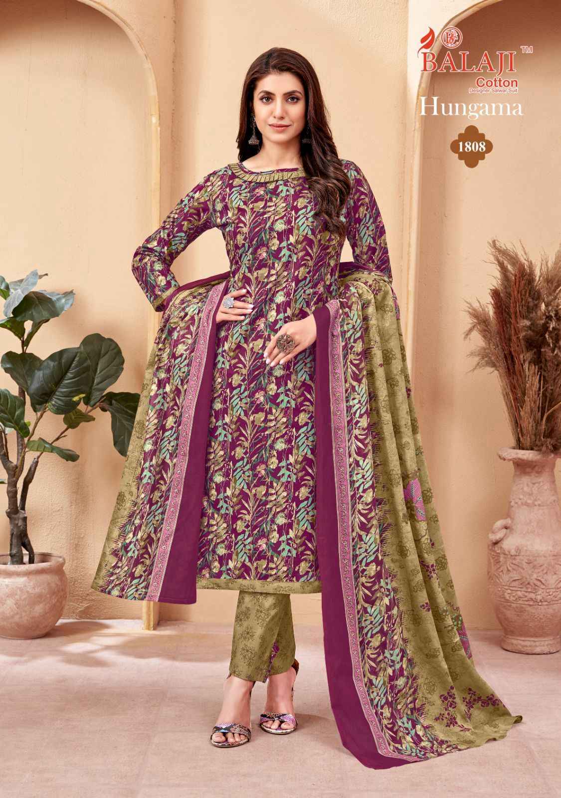 Balaji Cotton Hangama Vol-18 Dress Material (10 Pc Catalog)