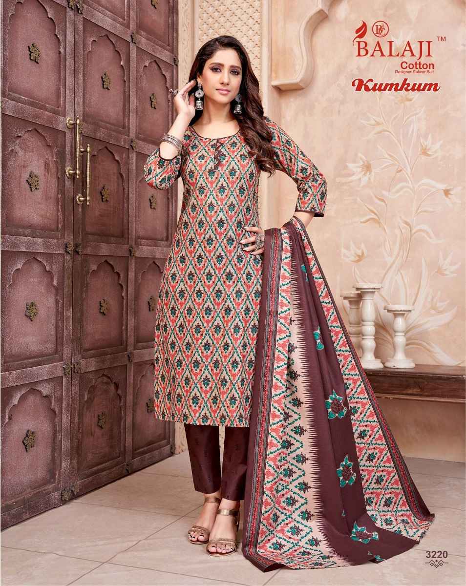 Balaji Kumkum Vol 32 Cotton Kurti Combo 20 pcs Catalogue